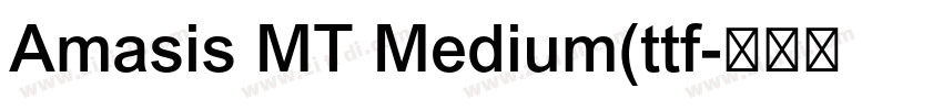 Amasis MT Medium(ttf字体转换